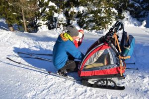 biegówki z niemowlakiem, Zbieraj się, przyeczpka nordiccab
